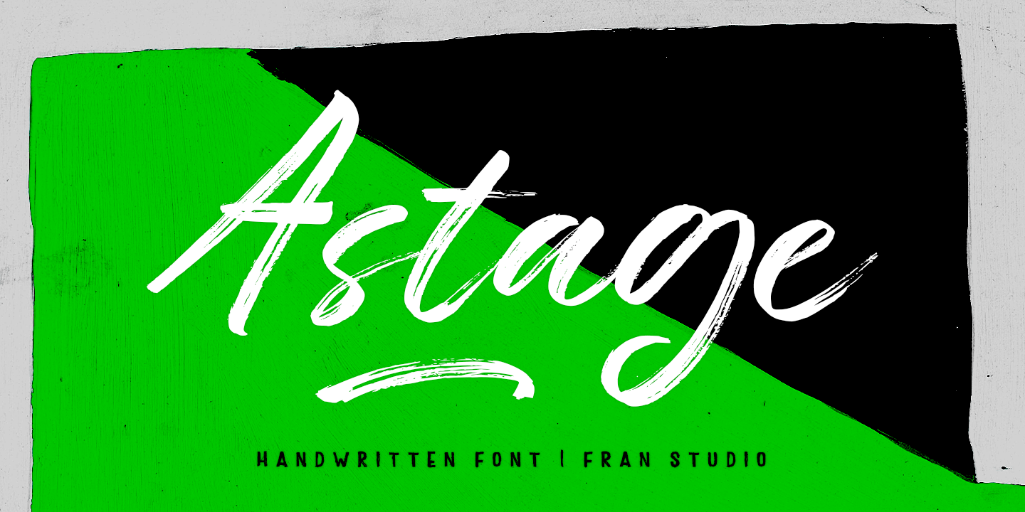 Astage Font preview